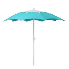 7ft 10 Ribs Windproof Beach Outdoor Patio Umbrella Steel Pole